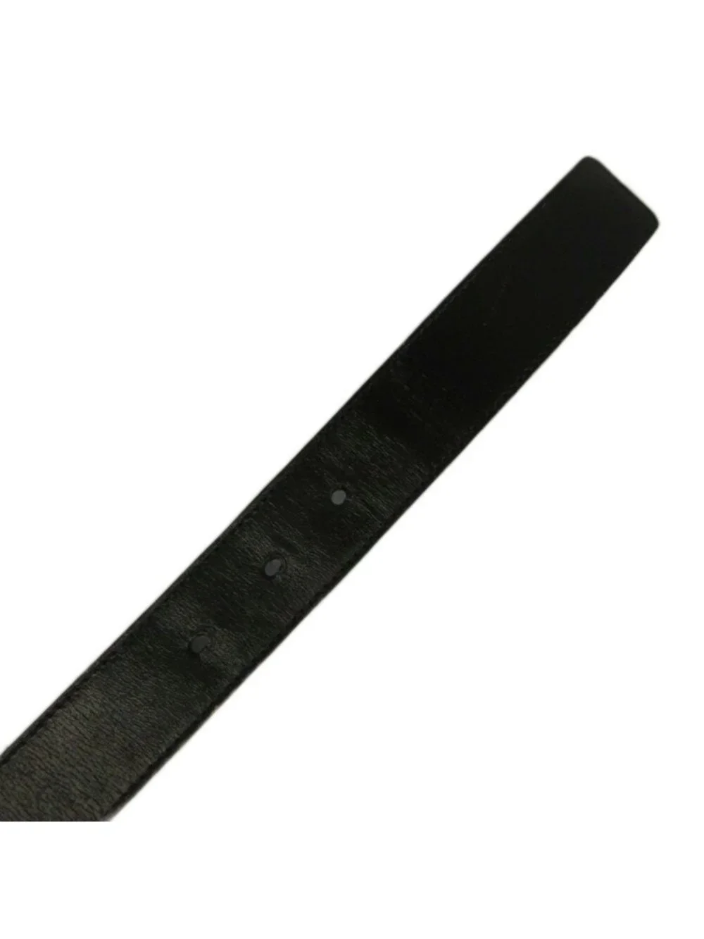 Gucci Vintage Belt Leather Buckle Logo Square Plate 90/36 Black
